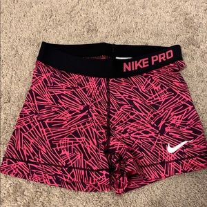 Nike pro printed spandex